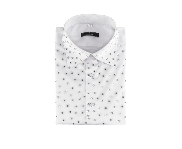 White Crystal Dress Shirt | White Shirts For Men White Crystal Dress Shirt | White Shirts For Men