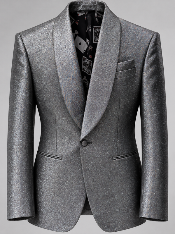 Don Morphy Gunmetal Silver Dinner Jacket