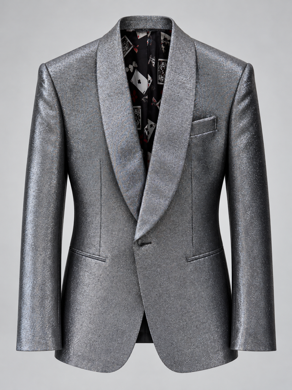 Don Morphy Gunmetal Silver Dinner Jacket