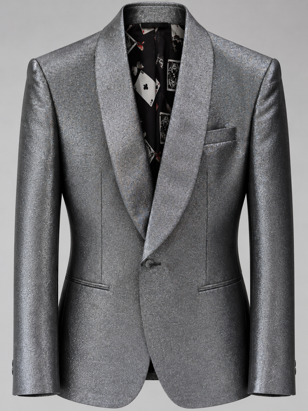 Don Morphy Gunmetal Silver Dinner Jacket