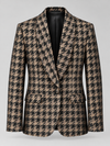 Don Morphy Black & Champagne Houndstooth Dinner Jacket