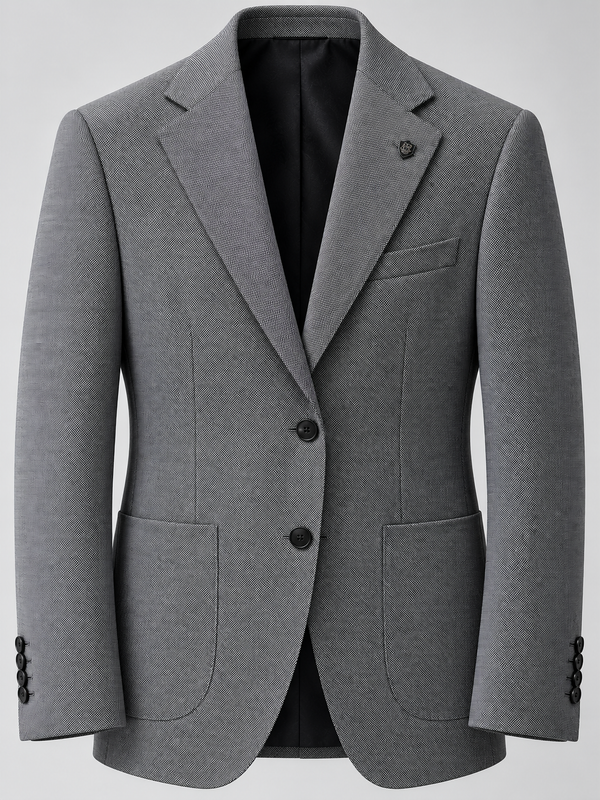 Don Morphy Charcoal Textured Blazer