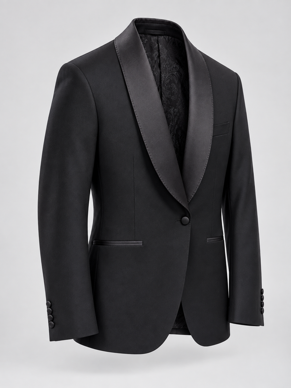 Don Morphy Black Shawl Collar Tuxedo Jacket