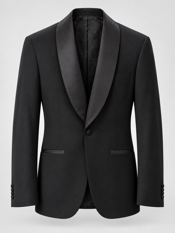 Don Morphy Black Shawl Collar Tuxedo Jacket