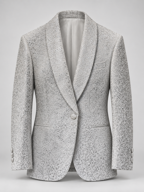 Don Morphy Silver Shimmer Dinner Jacket