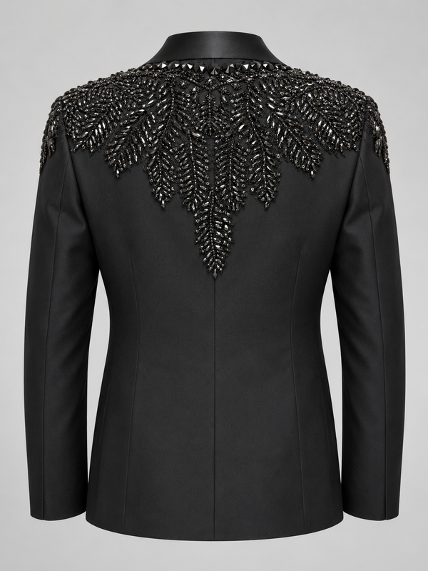 Don Morphy Black Onyx Embellished Dinner Jacket