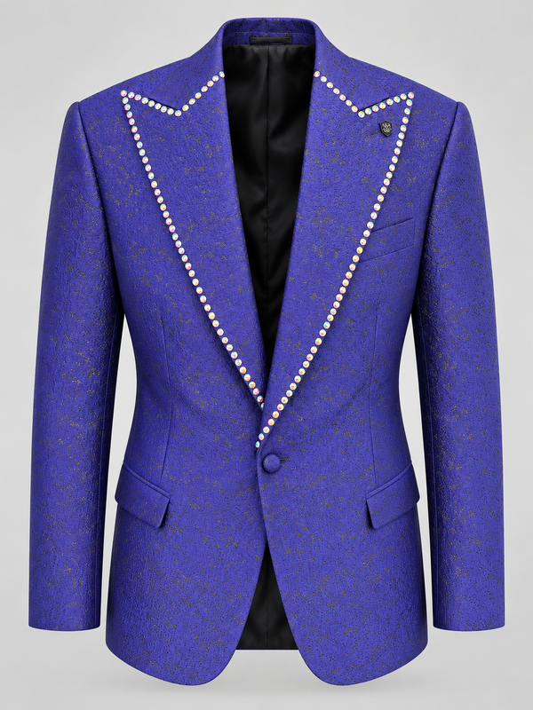 Don Morphy Royal Violet Crystal Dinner Jacket