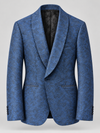Don Morphy Blue Paisley Shawl Collar Dinner Jacket