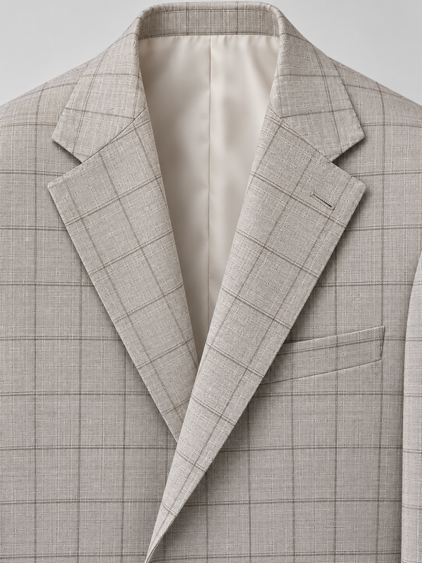 Don Morphy Stone Windowpane Blazer