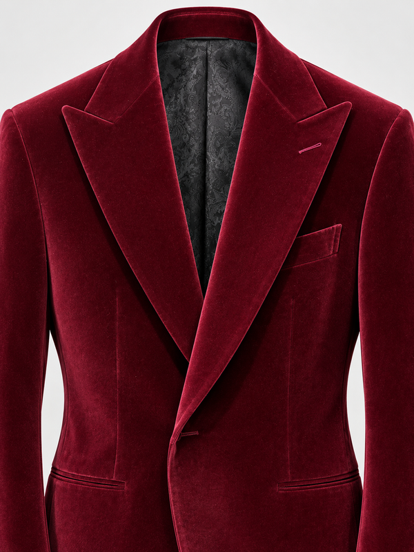 Don Morphy Burgundy Velvet Dinner Jacket
