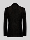 Onyx Silver Crystal-Trim Shawl-Collar Double-Breasted Tuxedo Jacket 09