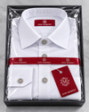 Don Morphy Signature White Crystal Dress Shirt