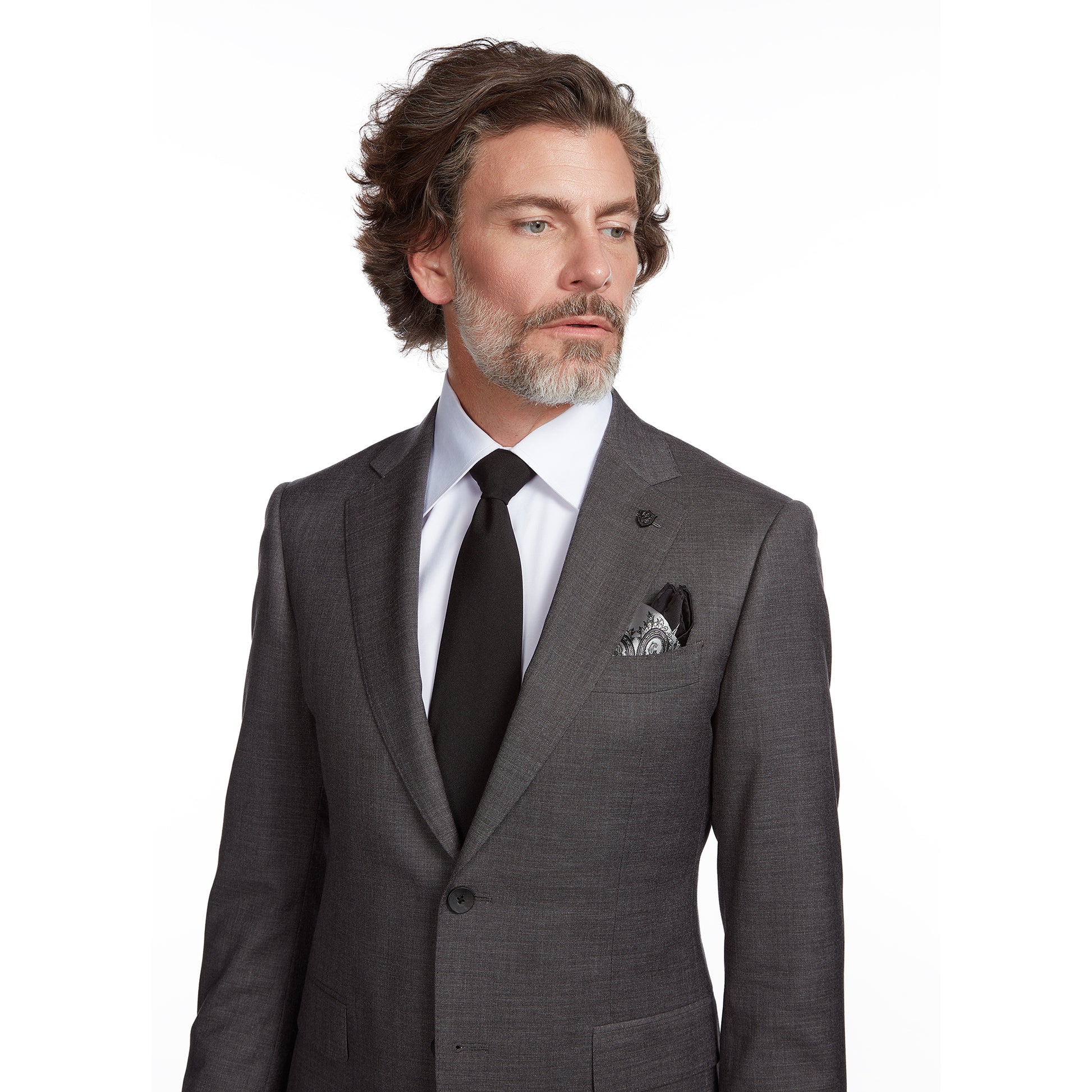 Grey Full Suit | Dark Grey Suit