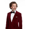 Burgundy Velvet Suit Jacket