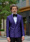 Royal Purple Jacquard Suit Jacket
